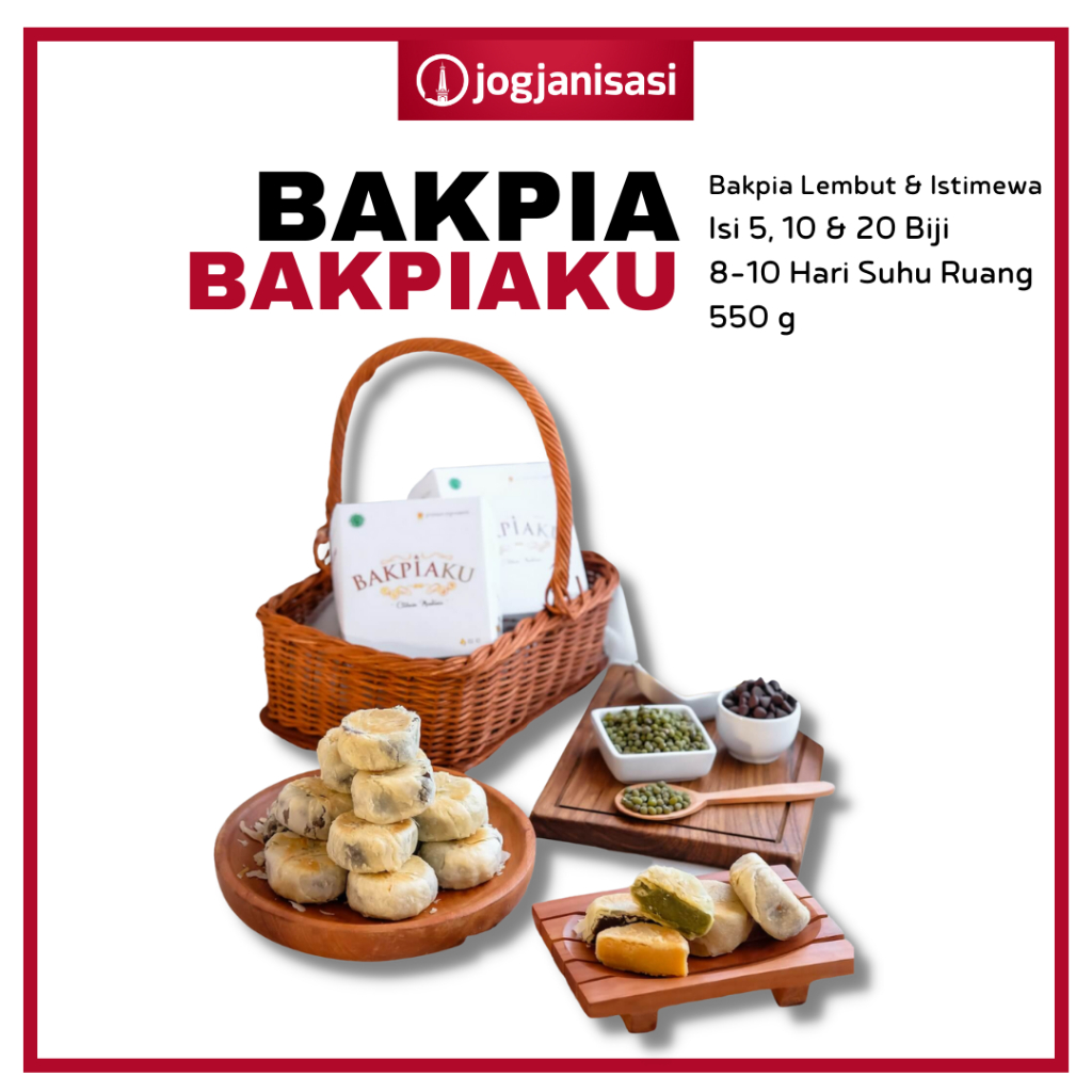 

Bakpia BAKPIAKU Gratis Kemasan Vacuum