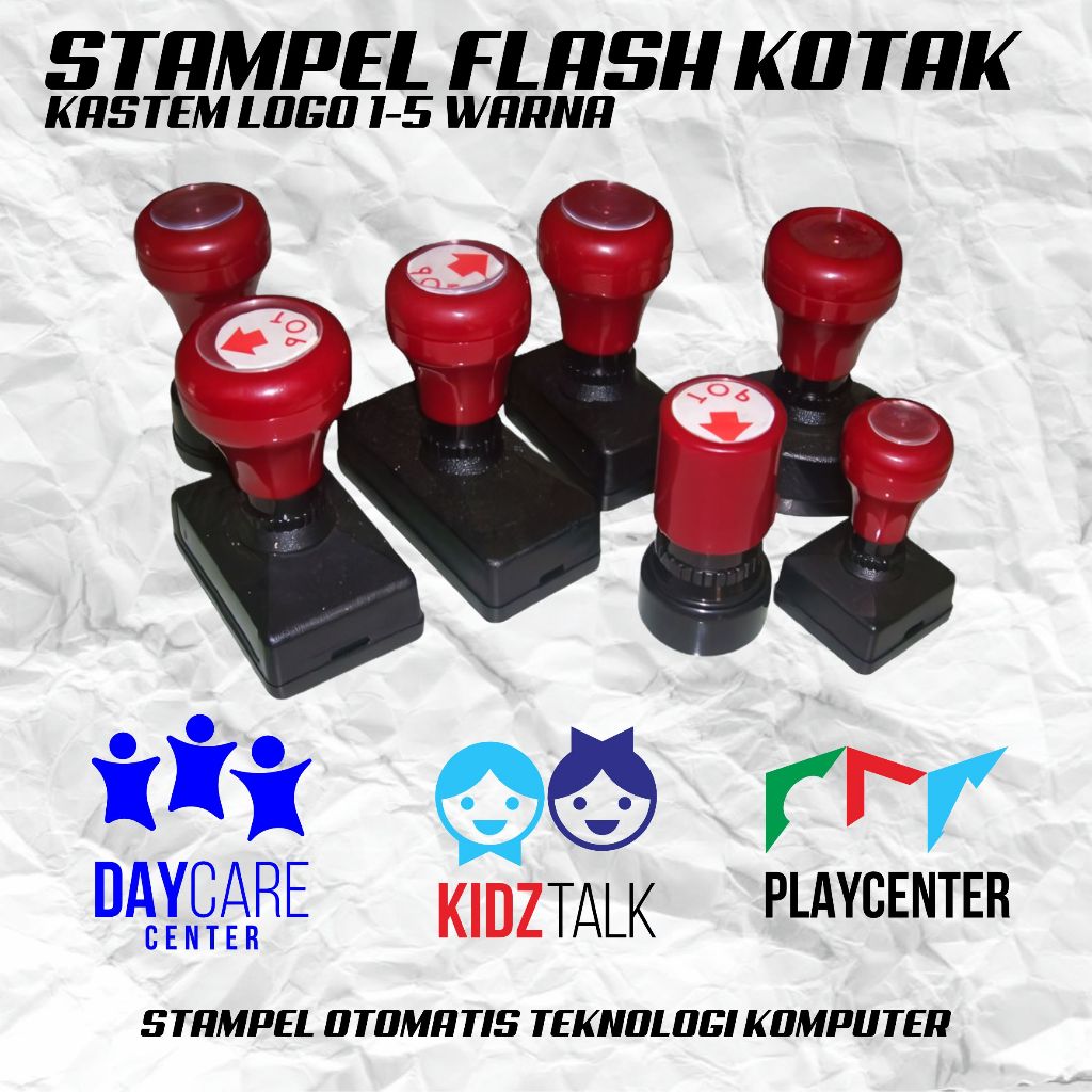 

Stempel Otomatis Stampel Flash warna kotak persegi panjang