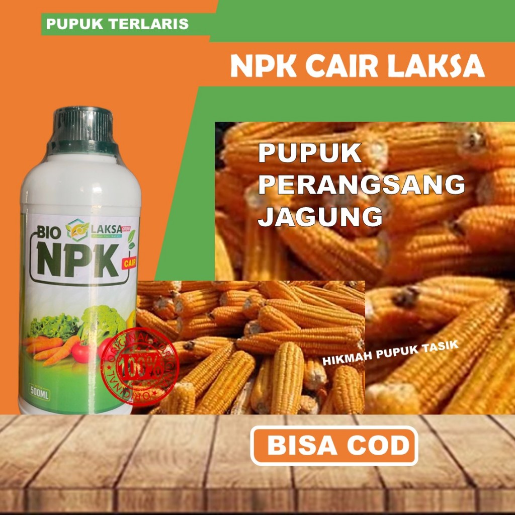 PUPUK PERBANYAK UMBI JAGUNG NPK LAKSA PALING BAGUS OBAT CAIR JAGUNG AGAR LEBIH BANYAK DAN BESAR