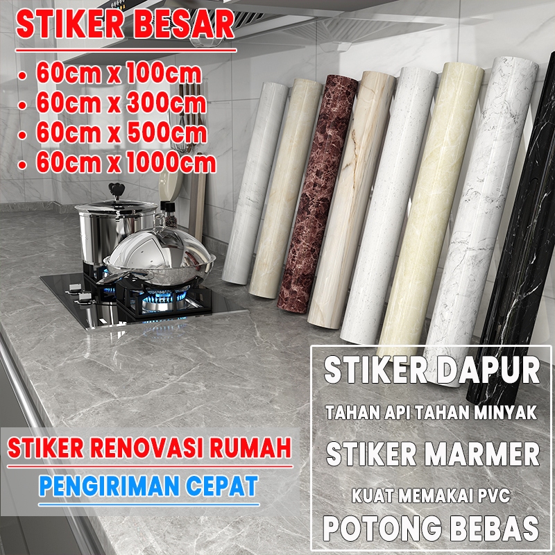 【mahal】wallpaper dapur anti air dan minyak wallpaper marmer wallpaper meja dapur wallpaper sticker d