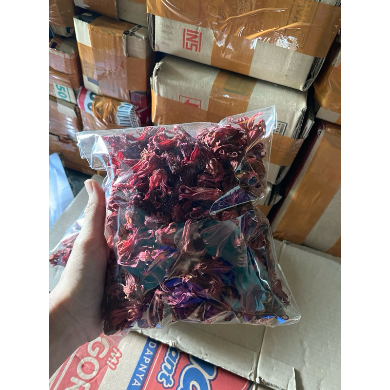 

BUNGA ROSELLA TERMURAH / ROSELA KERING / Rosela merah / Teh rosella