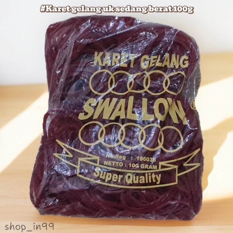 

Karet Gelang Swallow ukuran sedang berat 100g