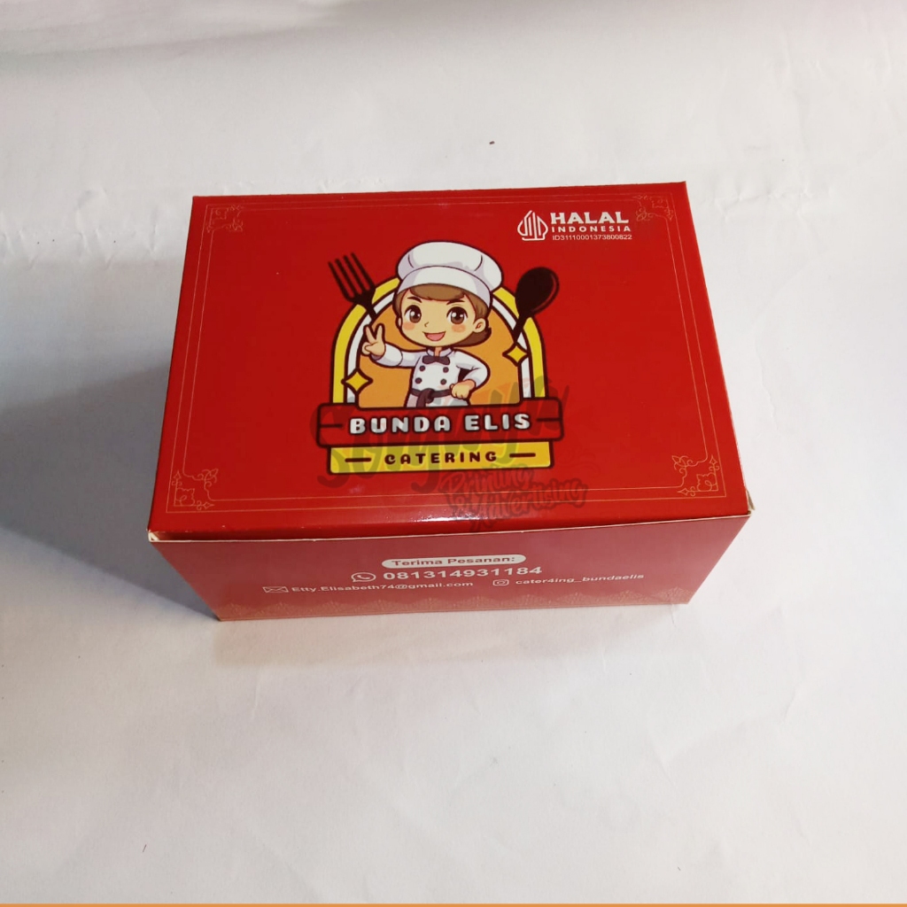 Paper Snack Box NBK Ivory Food Grade Tebal / Snack box Kue Besar / Dus Kue / Kemasan Kue / Dus Nasi 