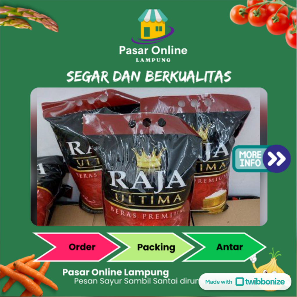 

Beras Raja Patinum 5KG - Pasar Online Lampung