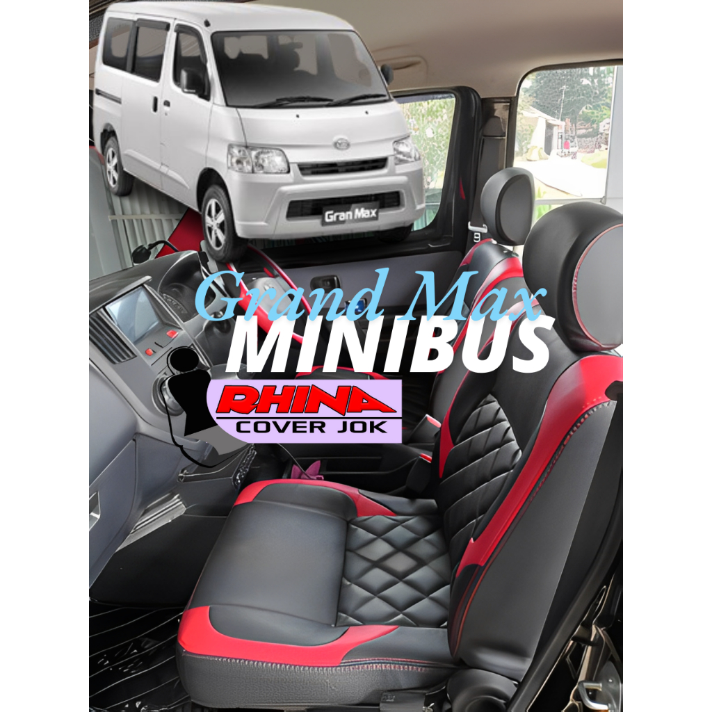 Sarung Jok Mobil I Cover Jok Mobil Grand Max Minibus Variasi Kotak Sabit