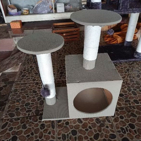 kandang kucing-rumah kucing kitten kain tidak berbulu-panjatan kucing kitten