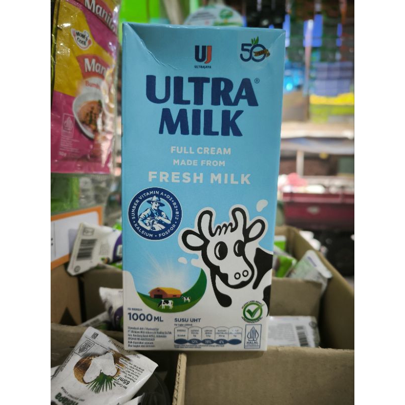 

Susu Ultra Milk Full Cream UHT 1 Liter