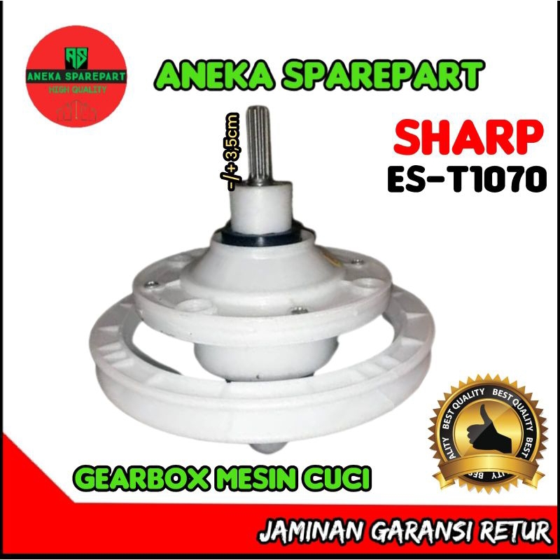 Gear box mesin cuci SHARP ES-T1070 gigi 10