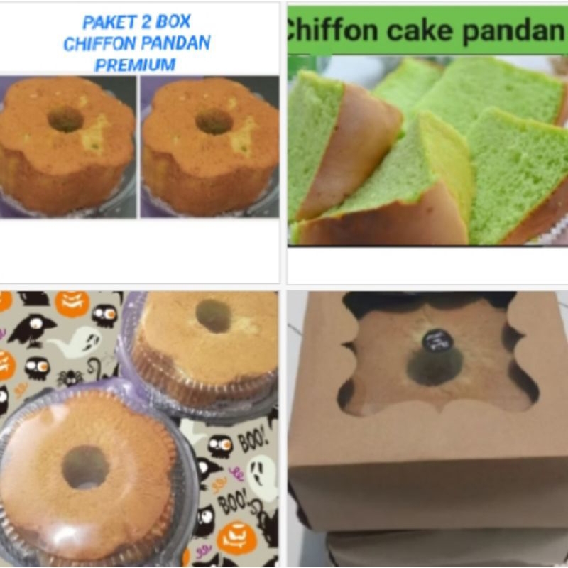 

PAKET 2 BOX CHIFFON CAKE PANDAN PREMIUM