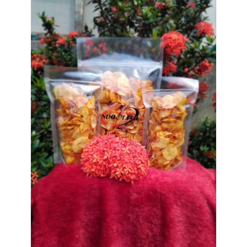 

KERIPIK SINGKONG ,BALADO PEDAS MANIS100 GRAM