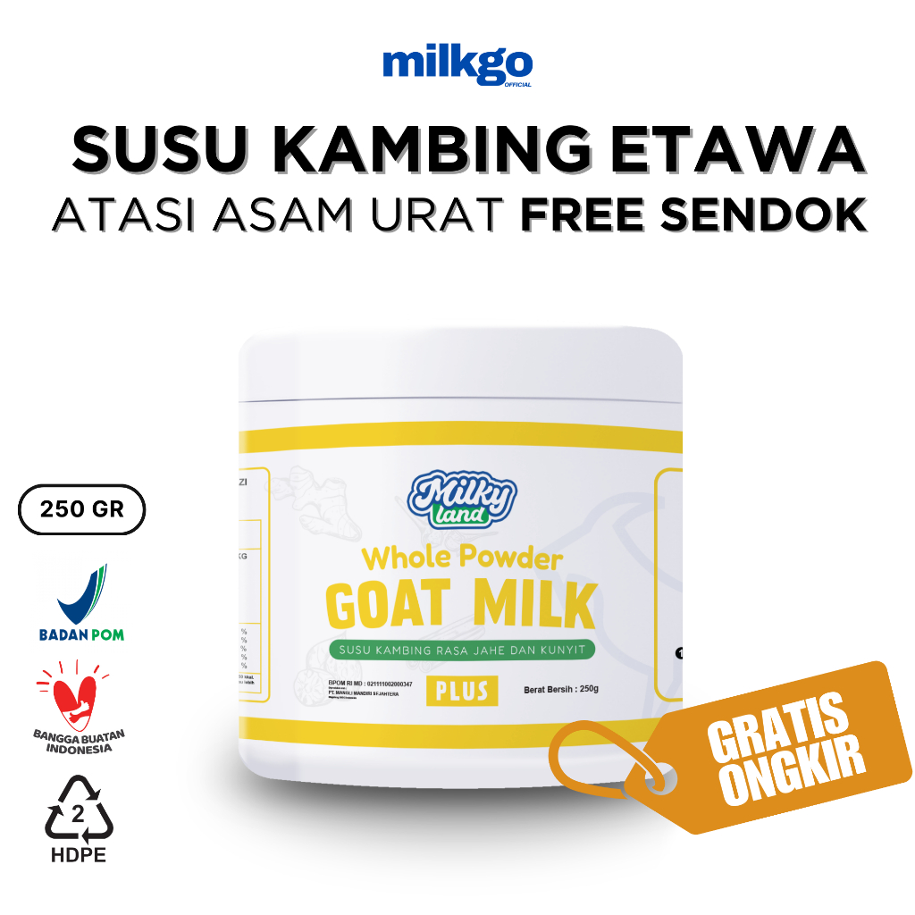 

Susu Kambing Etawa Herbal Jahe Temulawak 250gr Rasa Original BPOM - Milkgo