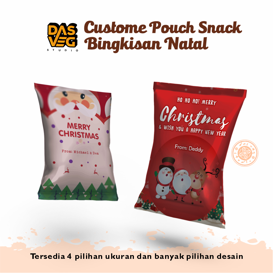 

Custome Pouch Snack | Bingkisan Natal