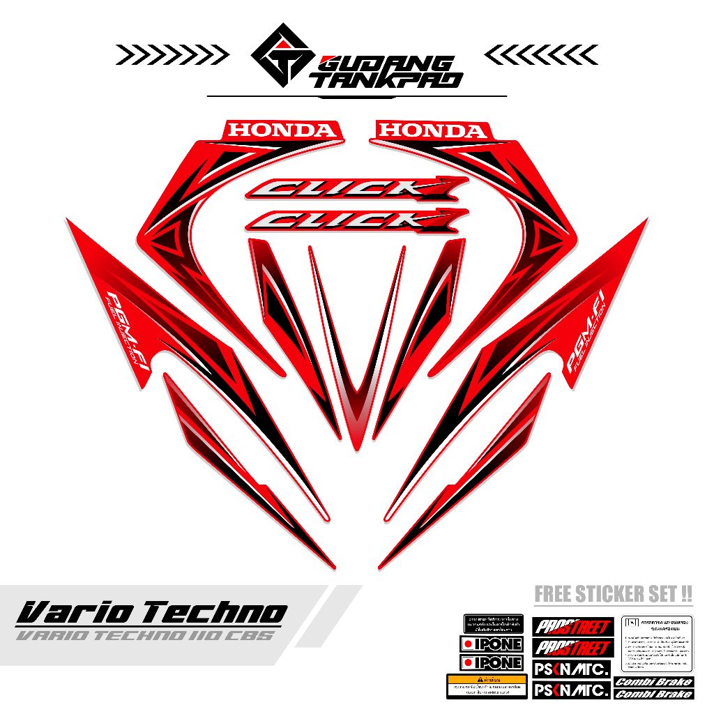 STRIPING VARIO 110 TECHNO CBS MTF 3 / STIKER STRIPING VARIO / STIKER VARIO 110 / VARIO TECHNO 110 CB