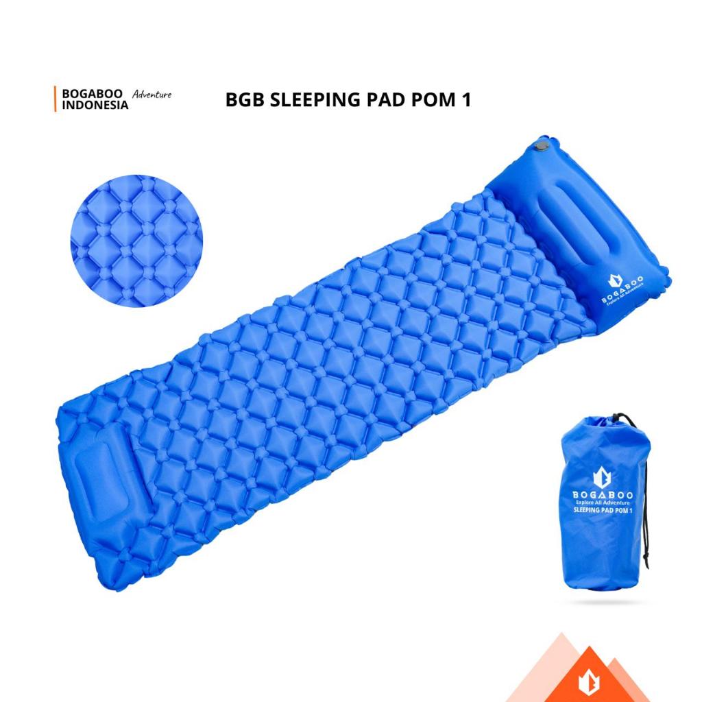 SLEEPING PAD BOGABOO SERI POM 1 - Matras Angin BOGABOO Size 190 x 58 cm - Sleeping Pad - Kasur Angin