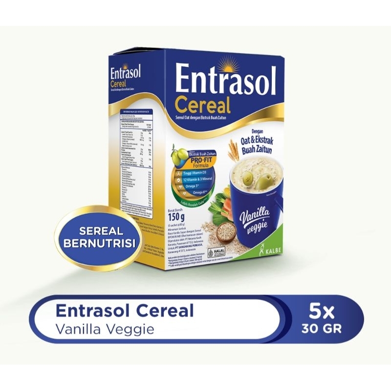 

Entrasol Cereal Vanilla Vegie (5 sachet @30gr)