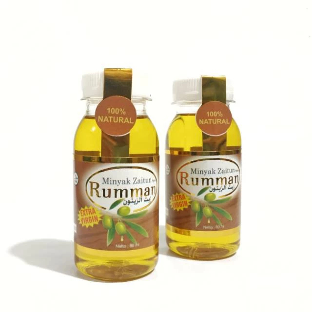 

Minyak Zaitun Rumman 80ml Extra virgin Olive Oil 100% Bisa di Murni