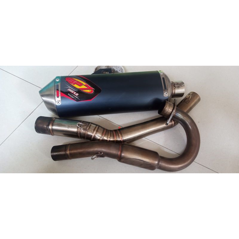 knalpot GP 7 Ori max 4.0 crf 150 bekas rasa baru