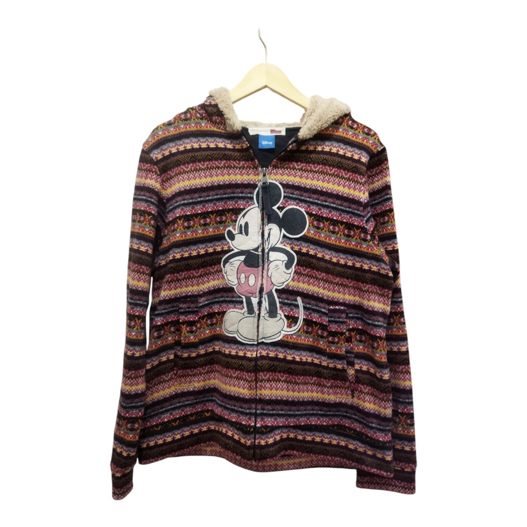 Zipper Hoodie Disney X Whole Hauss Original Hoodie Navajo Sherpa