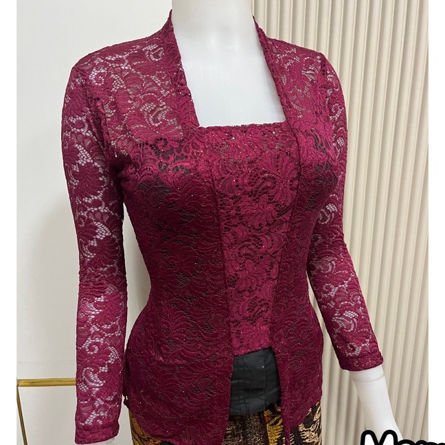KF7 Kebaya Bali Modern  Kebaya Kutu Modern Baju Adat Bali Baju Tradisional Atasan Kebaya Bali
