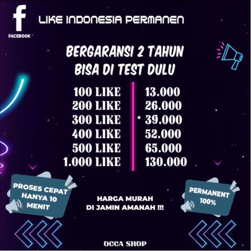 Like Indonesia Fb Paling murah di_shope garansi 2 tahun