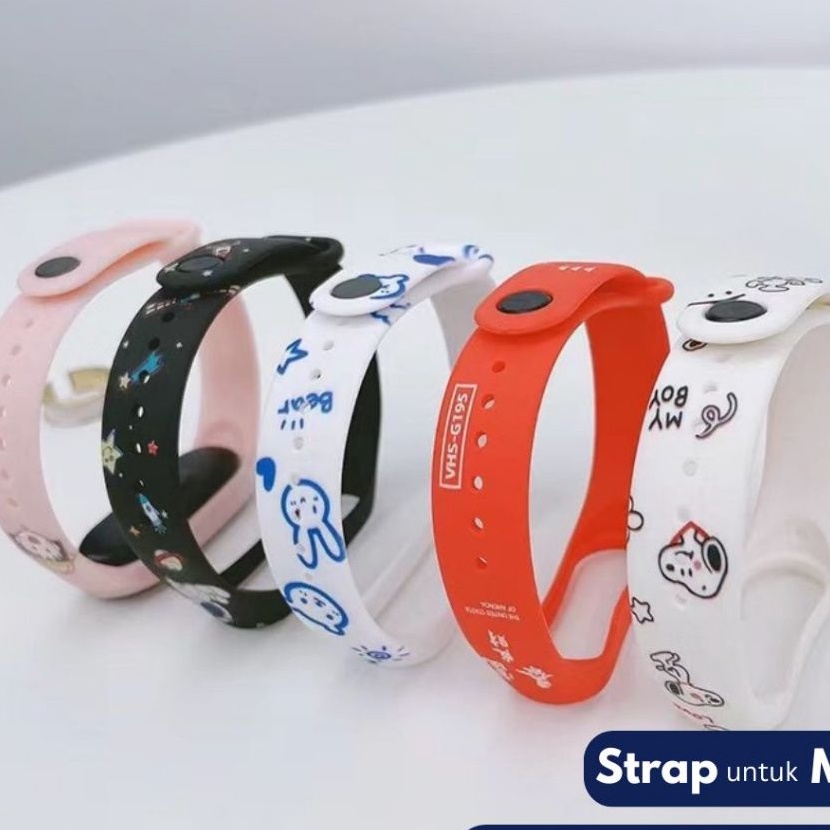 KI3 Strap Ml Band 3 Band 4 Band 5 Band 6 Band 7 Strap Silicone Tali Pengganti XlAOMl Ml Band 34567 L