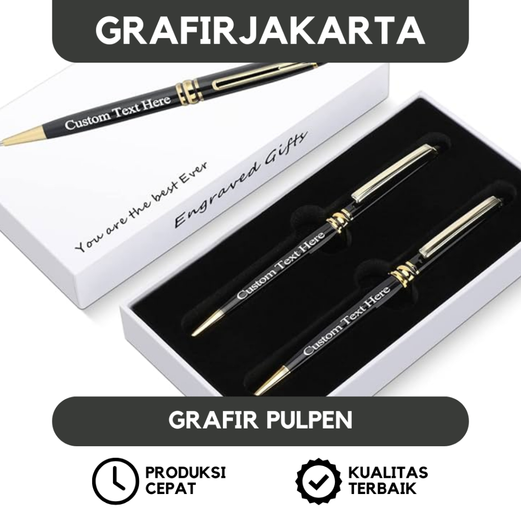 

Custom Pulpen Metal Nama Logo Souvenir Grafir