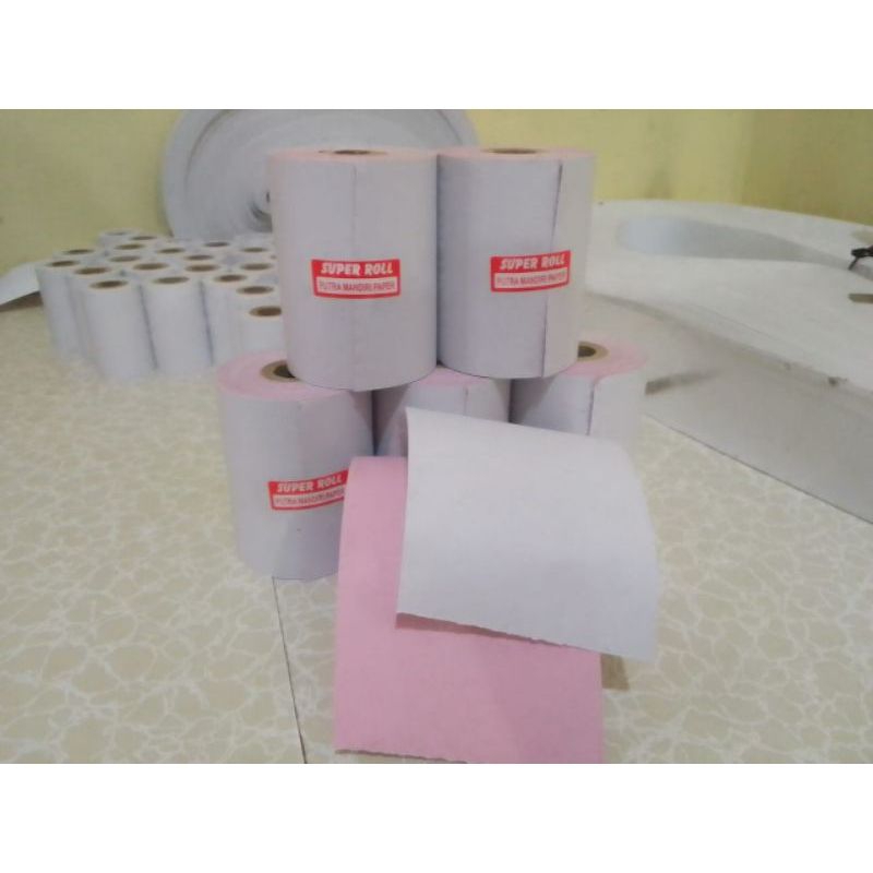 

kertas kasir NCR 2PLY 75×55/2Rangkep putih&merah
