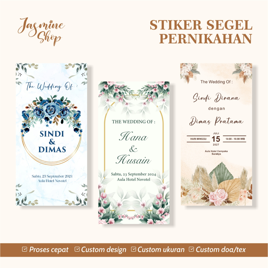 

Cetak Stiker Segel Wedding, Stiker Segel Pernikahan, Engagement, Souvenir