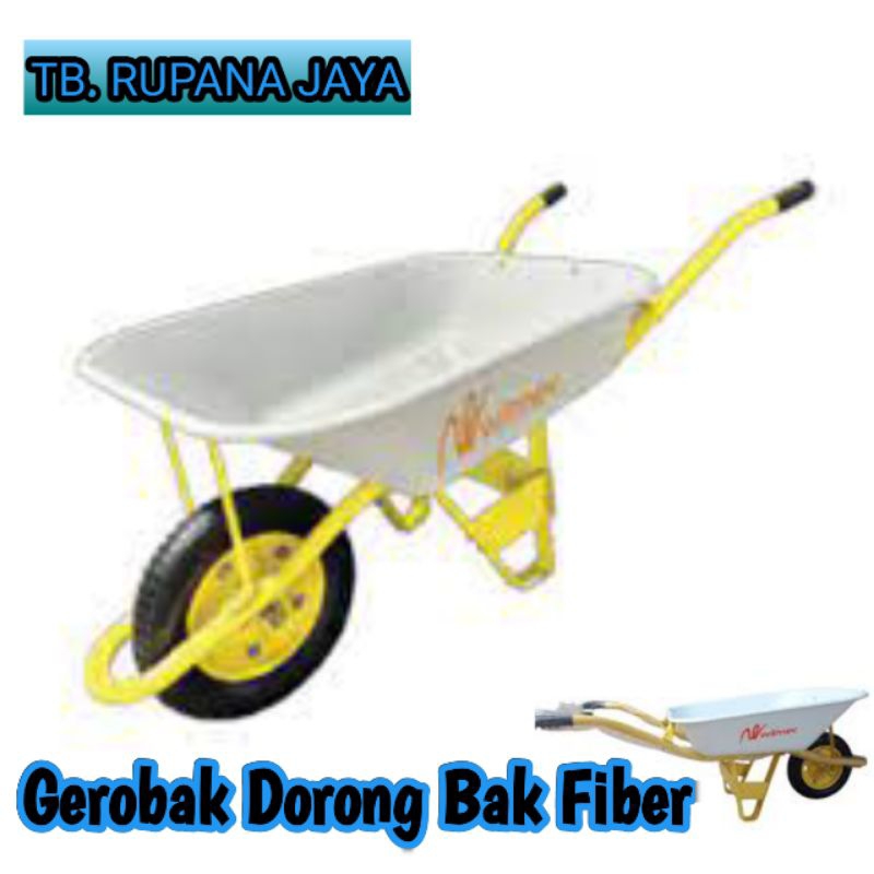 GEROBAK SORONG / GEROBAK DORONG / Angkong / Lori  ( Bak Fiber )