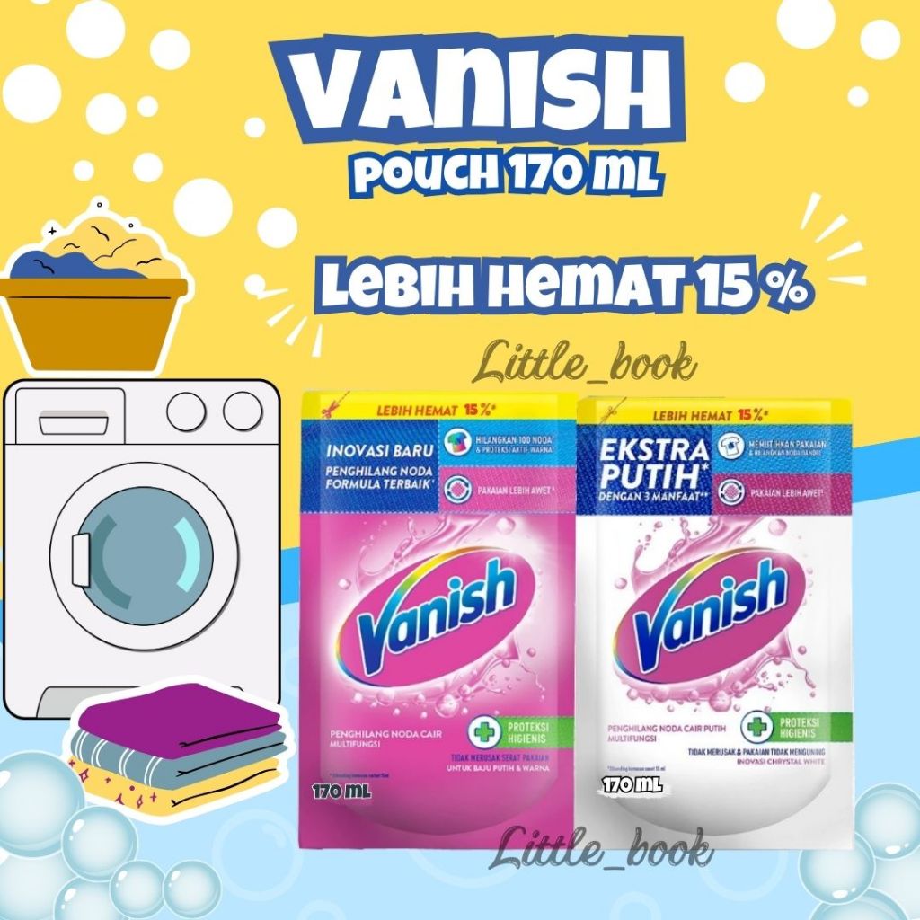 Vanish cair refil 150 ml - penghilang noda pakaian