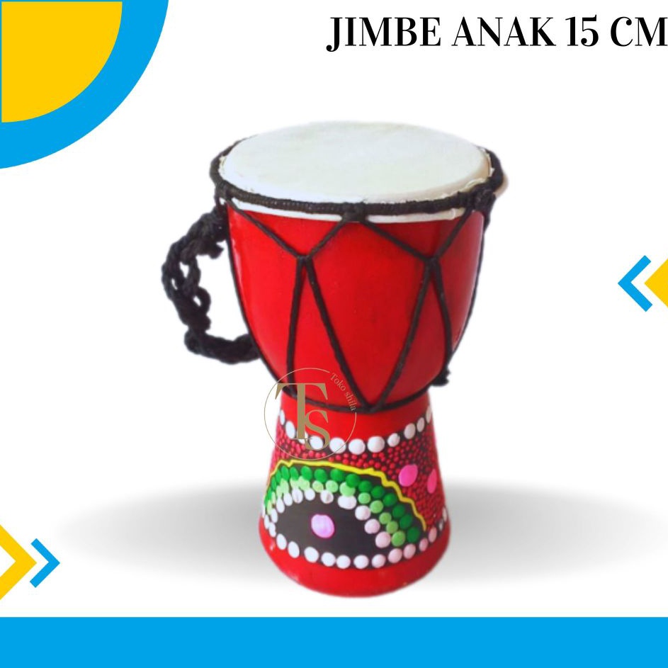 Grosir Pembelian  Gendang Jimbe anak hadroh ukuran 15 cm