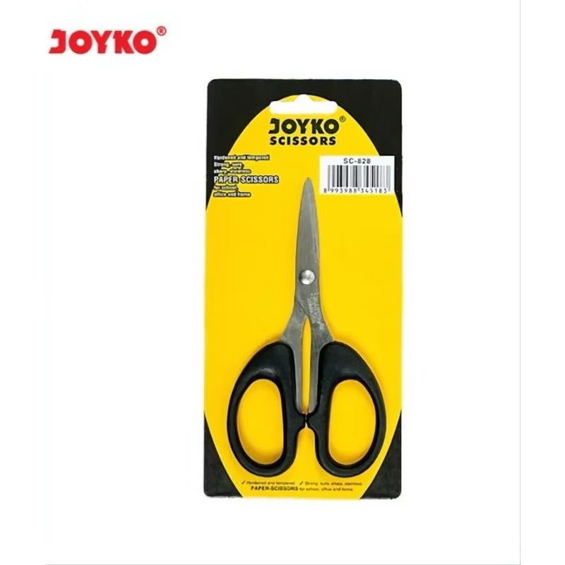 

[LURUS SC828] JOYKO Gunting Kertas Stainless Steel Merk Joyko / Scissor GUNTING Kain Kapas Kertas Packingan Buka Paket Lakban Tajam Stainless