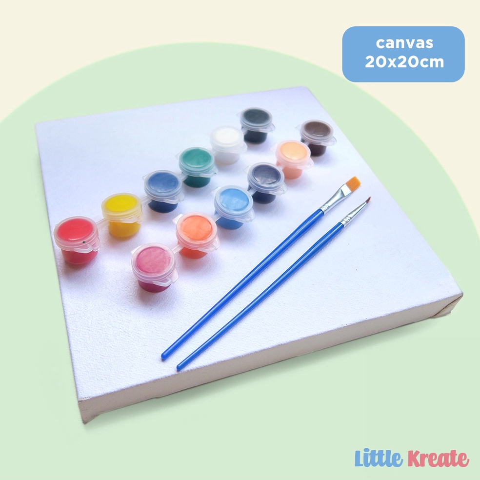 

Harga Obral Paket Set Kanvas Lukis Akrilik Canvas Acrylic Paint Kuas Gambar