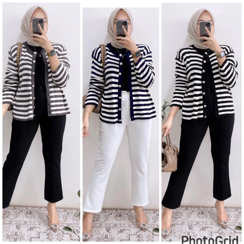 outer wanita rajut import premium cardi rajut import outer emily