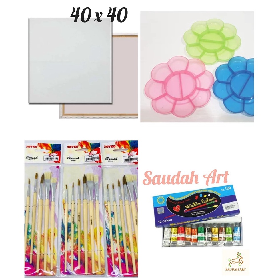 

First Come Paket Kanvas Lukis kanvas 4x4kuaspaletcat air