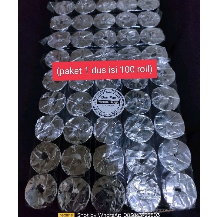 

Paket Untung kertas kasir thermal edc bluetooth 58X3 paket 1 dus isi 1 roll
