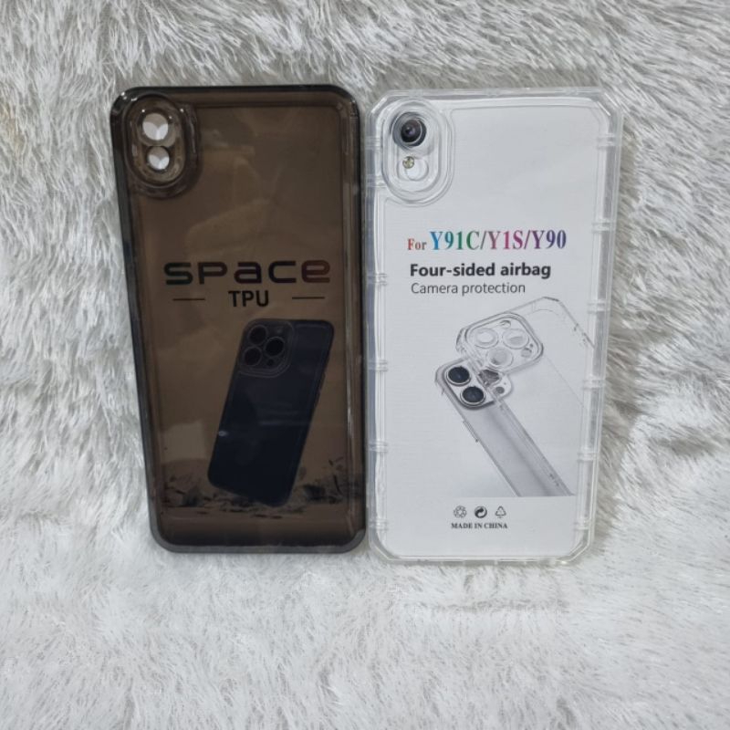 SoftCase Clear Vivo Y91C/Y1S 1820/1920 Silikon Bening Transparan TPU Space Camera