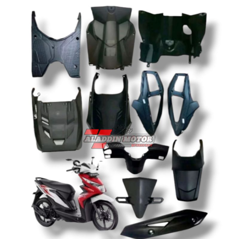 Cover body kasar atas bawah honda beat new beat eco beat stret 2016-2017-2018-2019