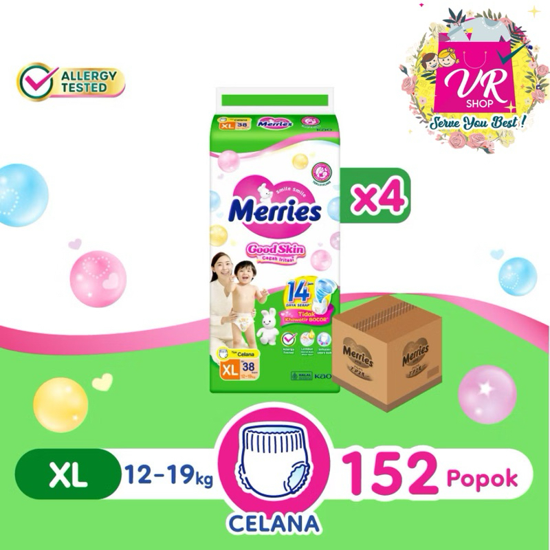 KARTON Merries Pants Good Skin M48/L42/XL38/XXL28 Isi 4 ball/Dus/Karton