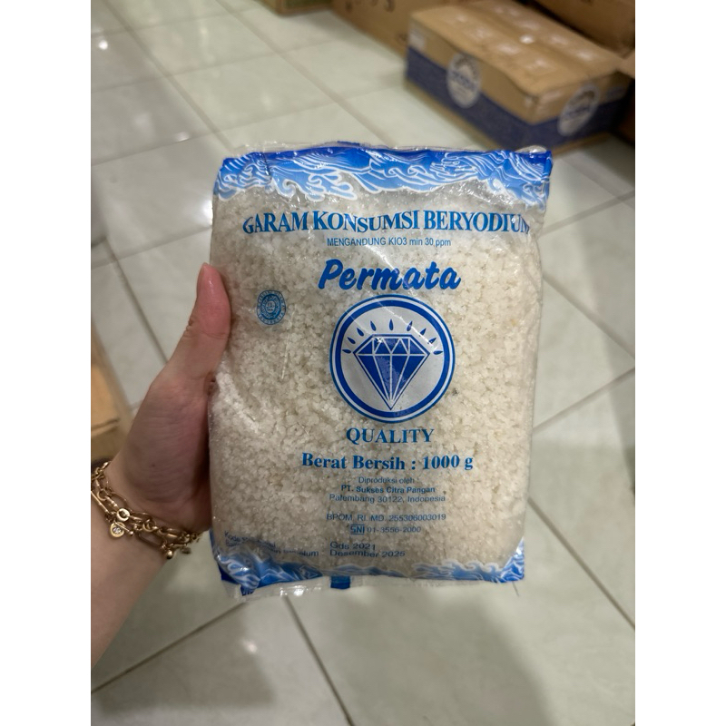 

Garam Kasar Cap Permata 1kg