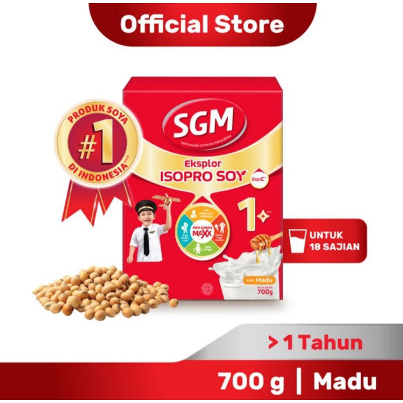 

SGM Eksplor ISOPRO SOY 1+ Susu Bubuk Pertumbuhan Anak Madu 700 g