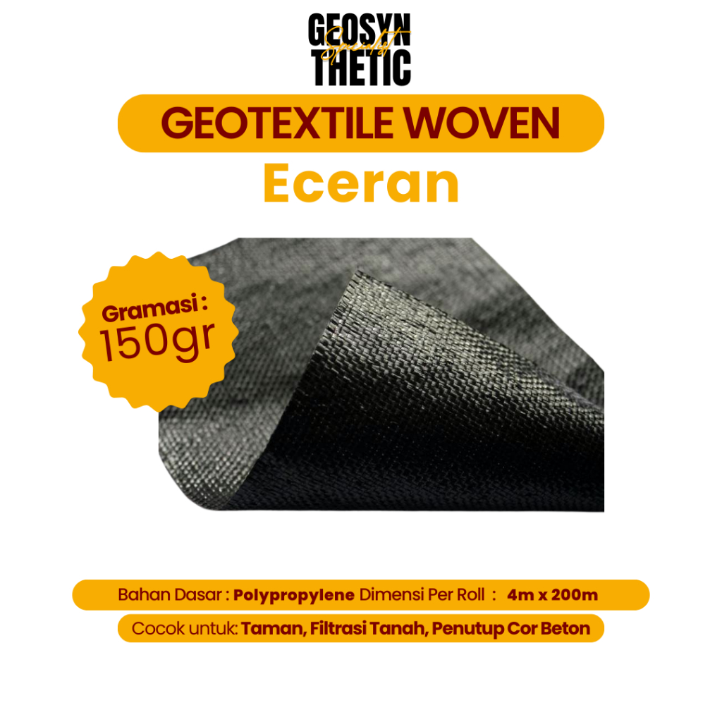 kain geotekstil woven 150gr geotextile woven 150gr 4x1m