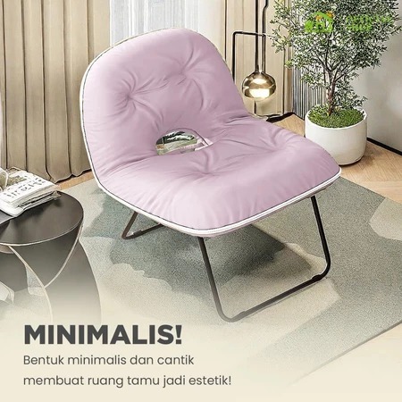 Kursi sofa Lipat Santai Dengan Busa Empuk Kursi Lipat Portable Indoor Outdoor
