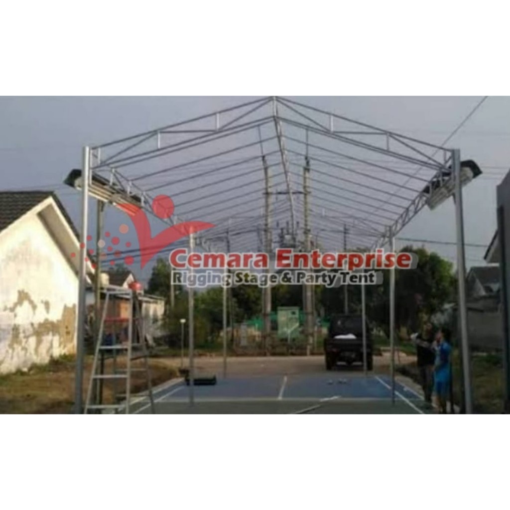 TENDA HAJAT / TENDA DEKORASI / TENDA PESTA UKURAN 3M X 8M PAKET LENGKAP