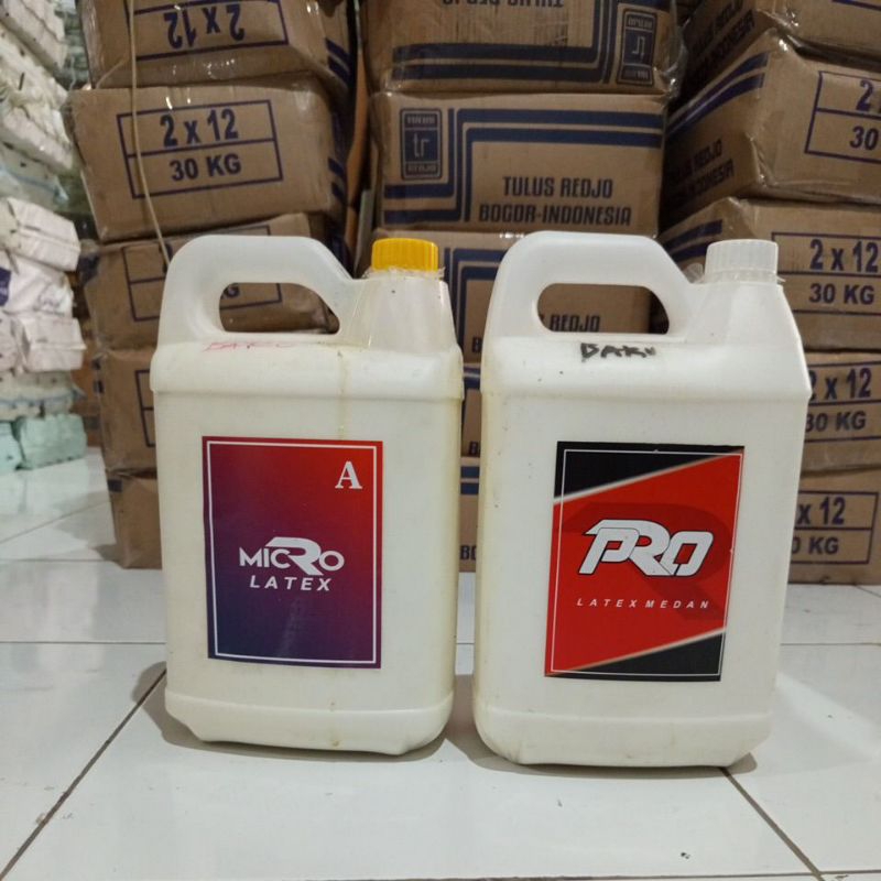 (DERIGEN) LEM LATEX MURNI/LEM BUSA/LEM LATEX CAIR MURNI PEKAT SERBAGUNA 5 LITER