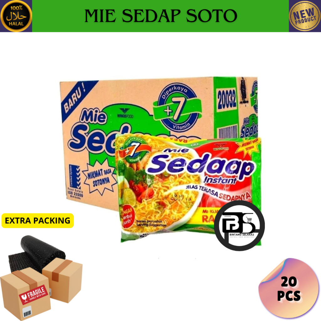 

SEDAP MIE INSTAN SOTO 20 PCS