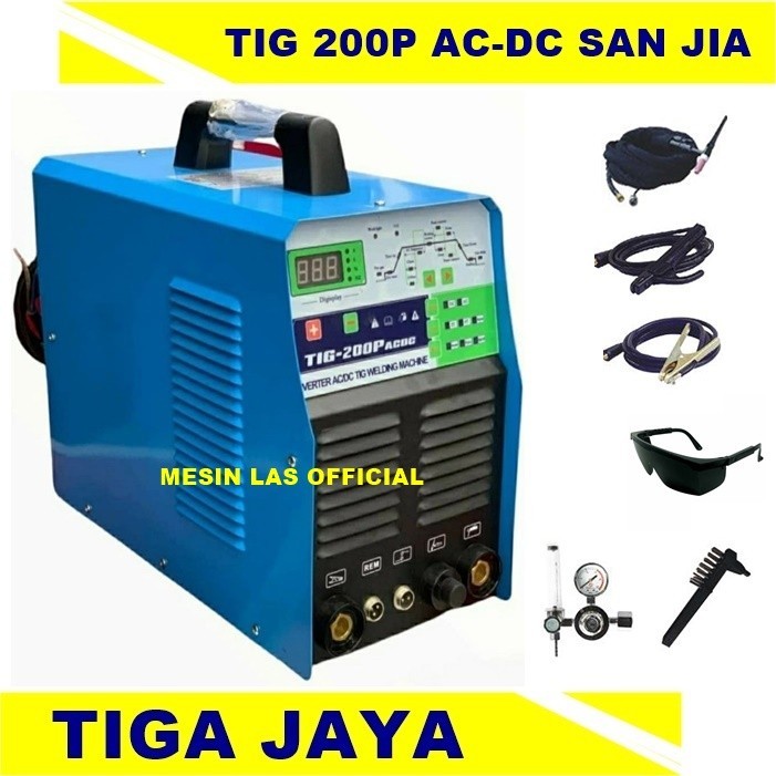 Mesin Las Tig 200 P Ac-Dc Tiga Jaya Trafo Las Argon 200 A Mesin Las Alumunium
