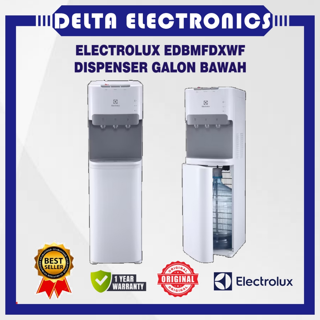 Dispenser Air Galon Bawah Electrolux EDBMFDXWF - Penghangat dan Pendingin Air Otomatis