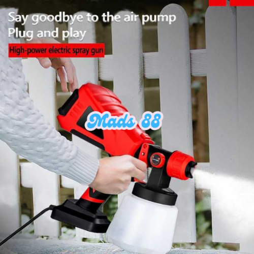 Pistol Pistul Spray Gun Mesin Semprotan Cat Cet Dinding Tembok Ruangan Rumah Elektrik Portable