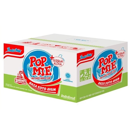 

Pop Mie Kuah Rasa Soto Ayam 1 Dus-24pcs